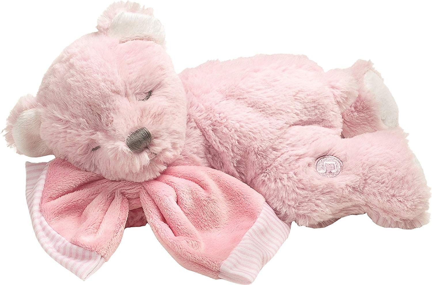 Suki Baby Hug-a-Boo Super Soft Plush Musical Sleeping Bear with Soft Boa Blankie, Pink or Blue