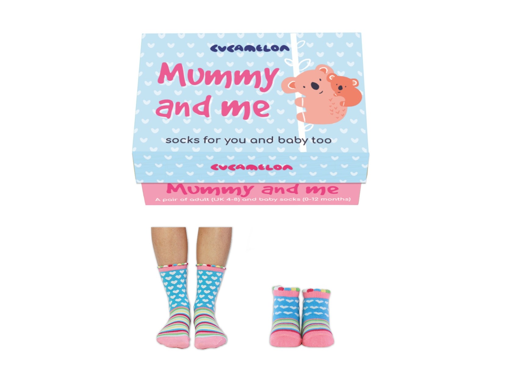Mummy and Me Pack Of Five Socks by Cucamelon