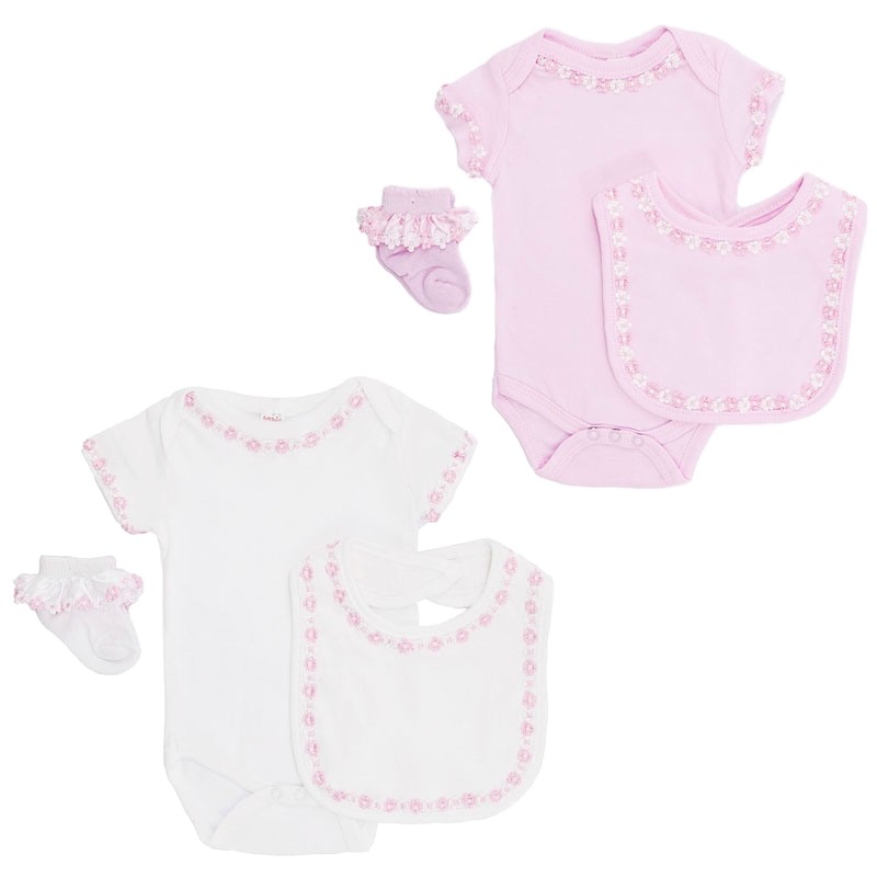 layette set by Soft Touch Baby Girl 0-6 months Pink